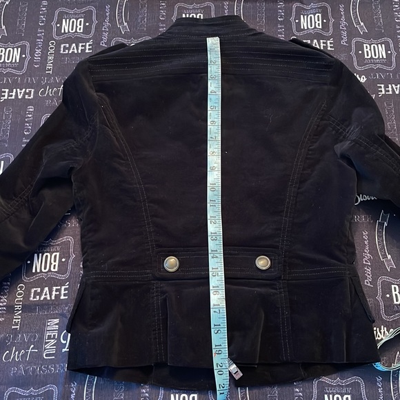 Velvet Zip Front Jacket - Picture 6 of 7